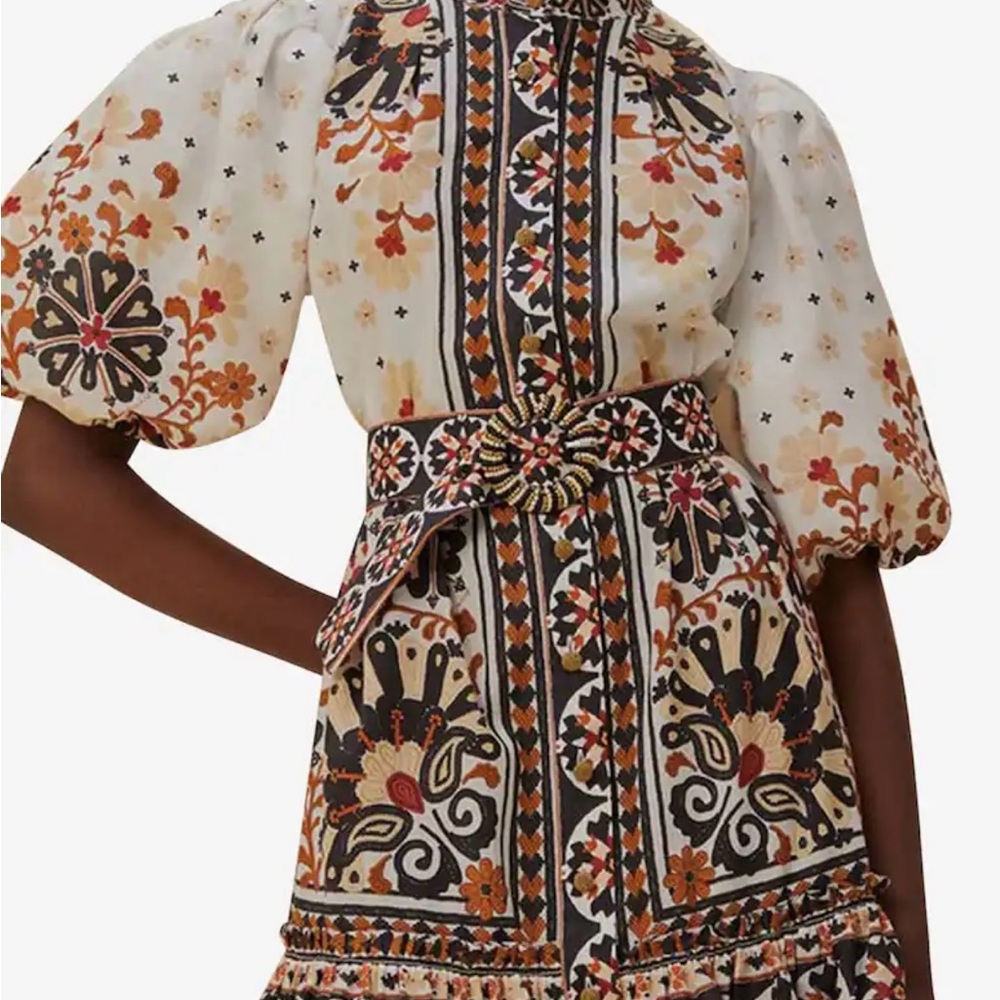 FARM Rio Multicolor Long Sleeve Dress